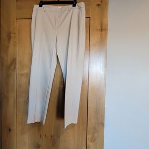 White House Black Market beige size 10 women's trousers.